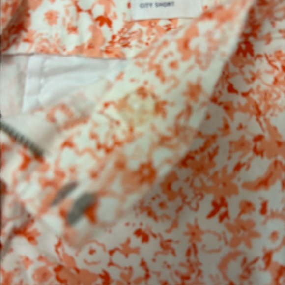 Orange and White Floral Gap shorts - Picture 2 of 3